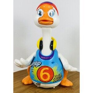 Hip Hop Goose Musical Toy Dances Talks Sings Moves 8.5" Huile Toys Tested Works